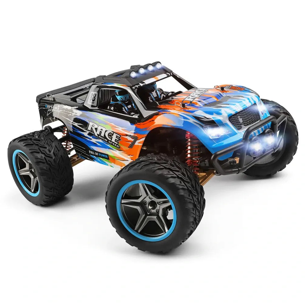Wltoys 104019 1/10 2.4G 4WD 55KM/H Brushless High Speed Racing Car Remote Control Crawler BigFoot Monster Truck - Makerfire