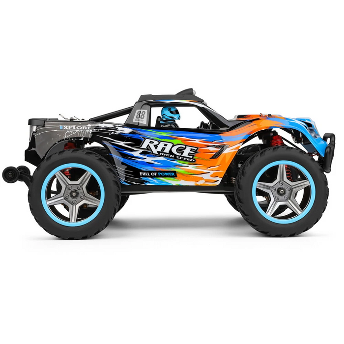 Wltoys 104019 1/10 2.4G 4WD 55KM/H Brushless High Speed Racing Car Remote Control Crawler BigFoot Monster Truck - Makerfire