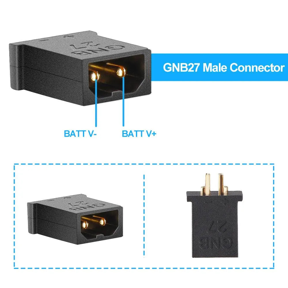 GAONENG GNB27 Connectors Set Male Female 1.0 Banana Connector for GNB27 Connector FPV 1S Whoop Drone - Makerfire