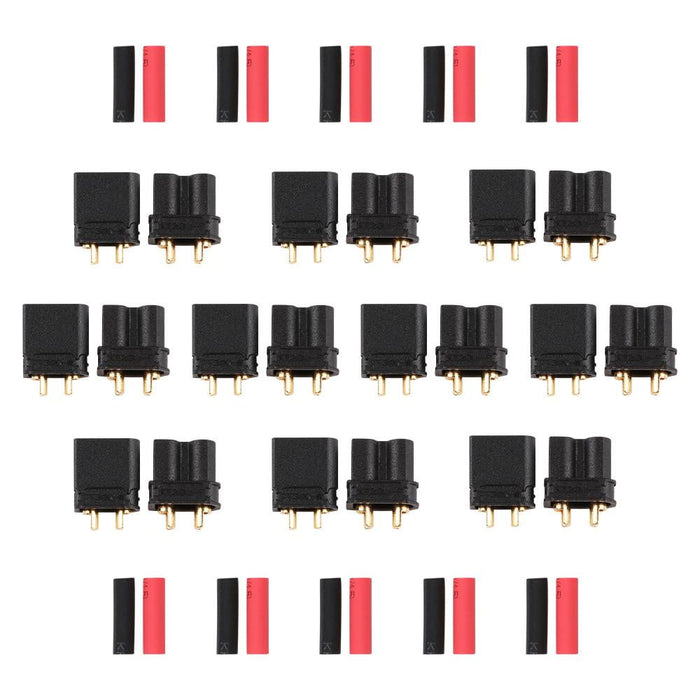 10Pairs Upgraded Amass XT30 XT30-U Male Female Connectors Power Battery Plugs with Heat Shrink