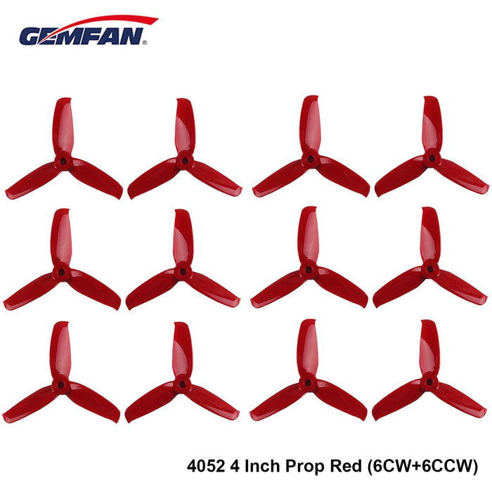 Gemfan 4052 Propellers 3-Blade Props Triblade CW CCW Propeller for 2205-2407 Brushless Motor