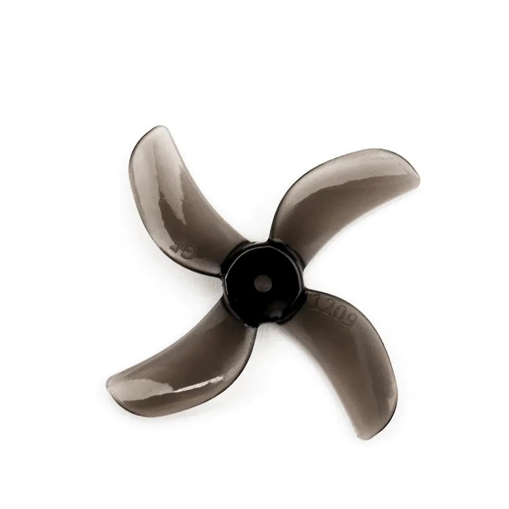 Gemfan 1209-4 31MM Quad Blade 0.8MM/1MM/1.5MM Shaft Propeller for 0802 25000KV Motor(Pack of 16) - Makerfire