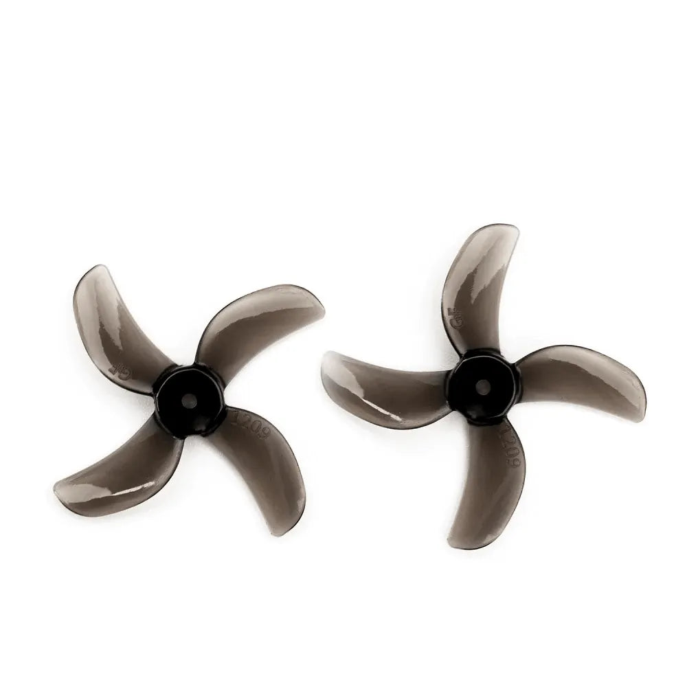 Gemfan 1209-4 31MM Quad Blade 0.8MM/1MM/1.5MM Shaft Propeller for 0802 25000KV Motor(Pack of 16) - Makerfire