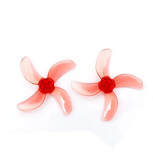 Gemfan 1209-4 31MM Quad Blade 0.8MM/1MM/1.5MM Shaft Propeller for 0802 25000KV Motor(Pack of 16) - Makerfire