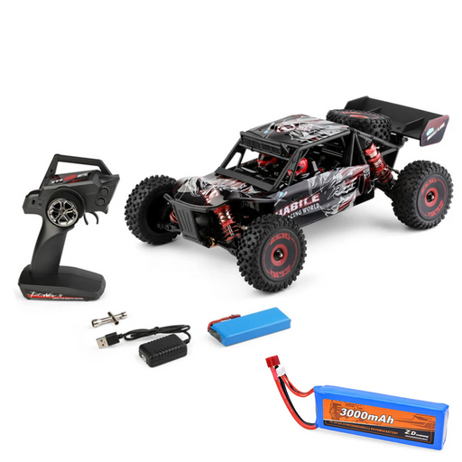 Wltoys 124016 Upgraded V2 90km/h Brushless RC Car with 3S 3000mAh Battery - Makerfire