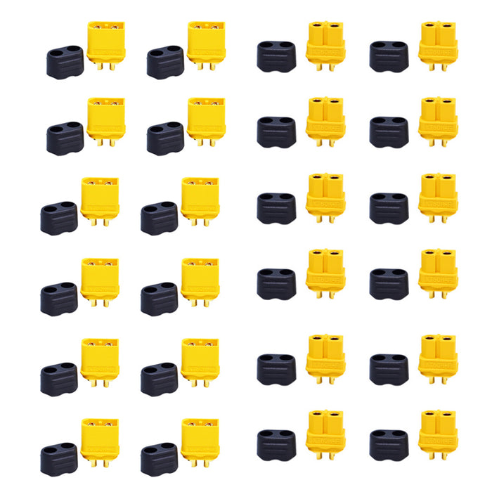 12 Pairs XT60H Connectors Plug Upgrated of XT60 Sheath Female and Male Connector For RC Model and More