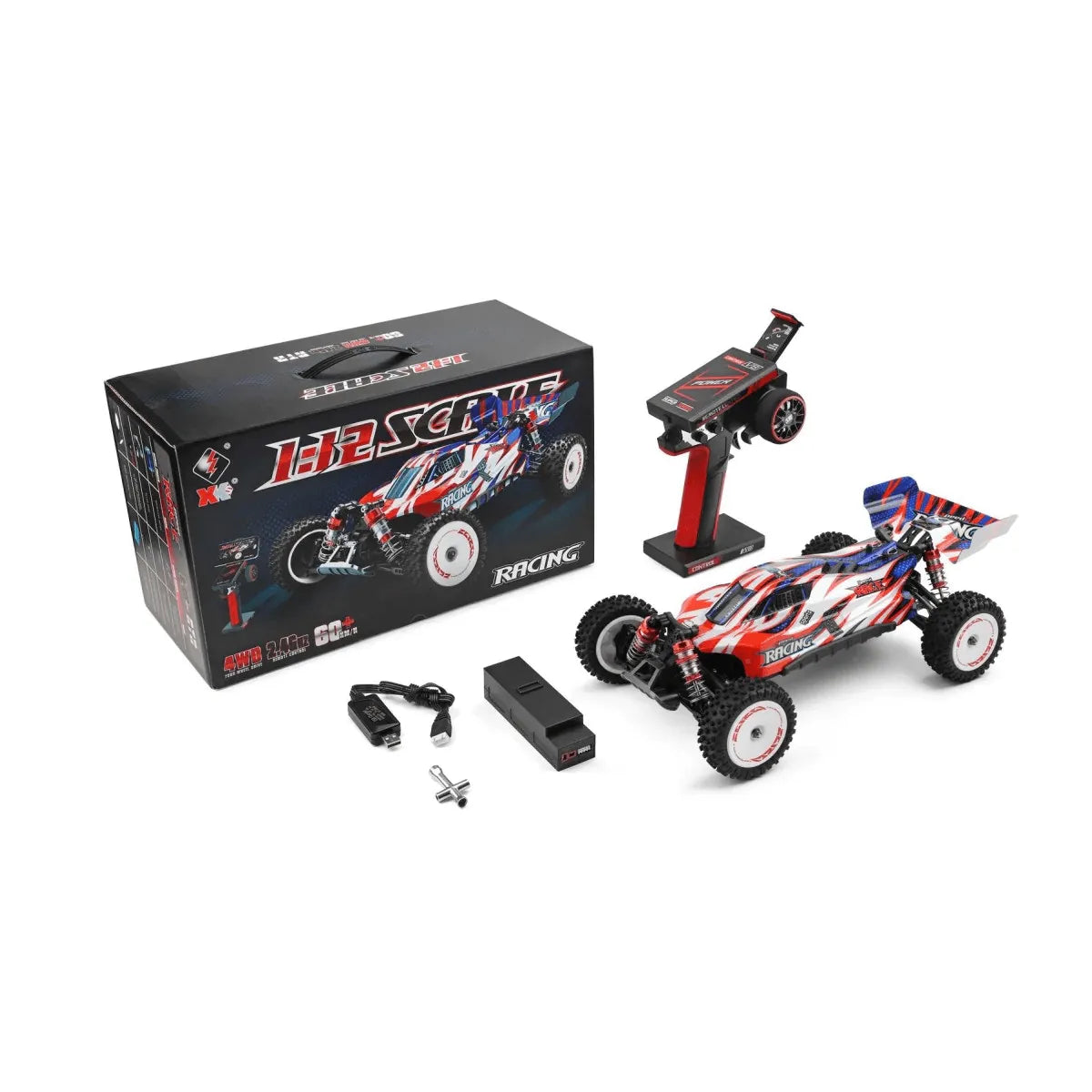 WLtoys 124008 RTR Brushless RC Buggy 1/12 2.4G 4WD 60km/h Speed Racing Car - Makerfire