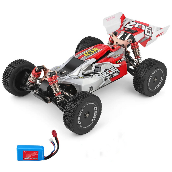 Wltoys 144001 1/14 2.4G 4WD High Speed Racing RC Car Vehicle Models 60km/h One Battery - Makerfire