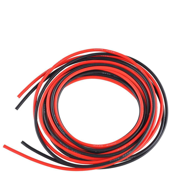 14 Gauge Silicone Wire 5 Meters (2.5 Meters Black and 2.5 Meters Red)