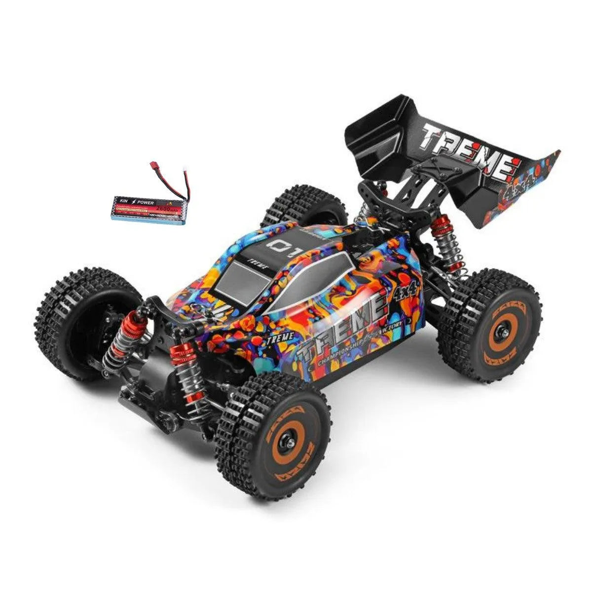 WLtoys 184016 High-Speed 75km/h Electric 4WD 2.4G Brushless Racing RC Car: Perfect for Off-Road Drifting - Makerfire