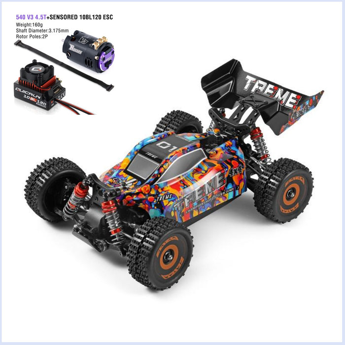 WLtoys 184016 High-Speed 75km/h Electric 4WD 2.4G Brushless Racing RC Car: Perfect for Off-Road Drifting - Makerfire