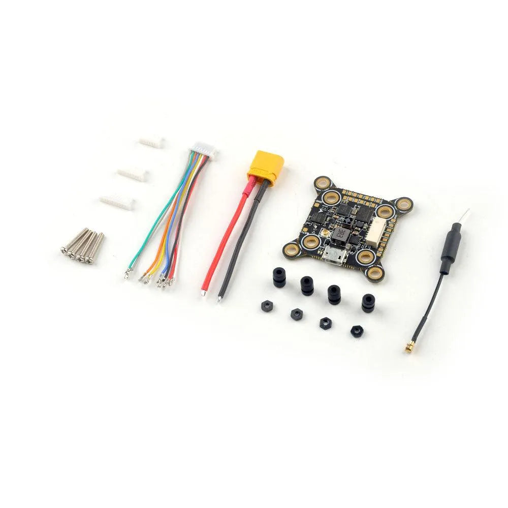 Happymodel Pancake 2-6S AIO F4 Flight Controller Built-in SPI ELRS 2.4G and 400mw Openvtx Compatible with 20×20 and 35.5×35.5 Stack - Makerfire
