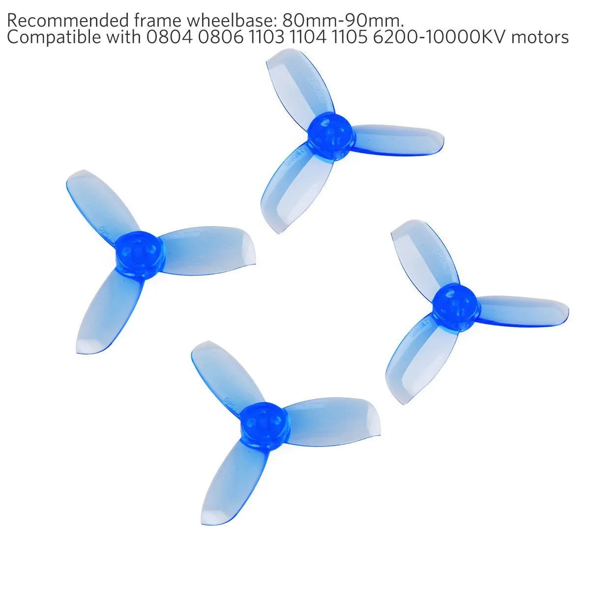 16pcs Gemfan 1940 3-Blade Propeller 1.9 Inch Triblade Prop - Makerfire