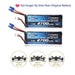 2PCS Hubsan H501S X4 Lipo Battery 2700mAh 7.4V 10C with EC2 Connector for Hubsan H501S X4 RC Drone