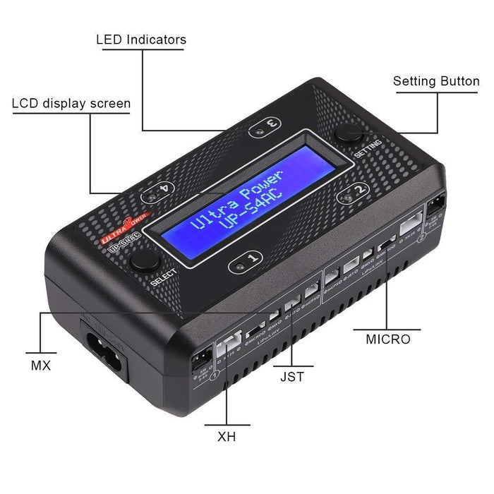 Ultra Power UP-S4AC Smart Charger for 1-2s LiPo/LiHV