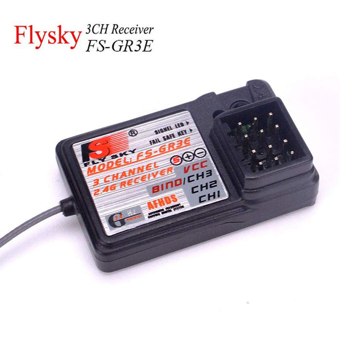 FlySky FS-GR3E 3CH RC レシーバー (2.4Ghz、AFHDS) FS-GT2 GT3 GT3B GT3C GR3C RC カー ボート トランスミッター用