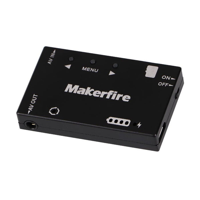 Makerfire Mini FPV Módulo DVR Batería incorporada Admite reproducción y salida de señal AV