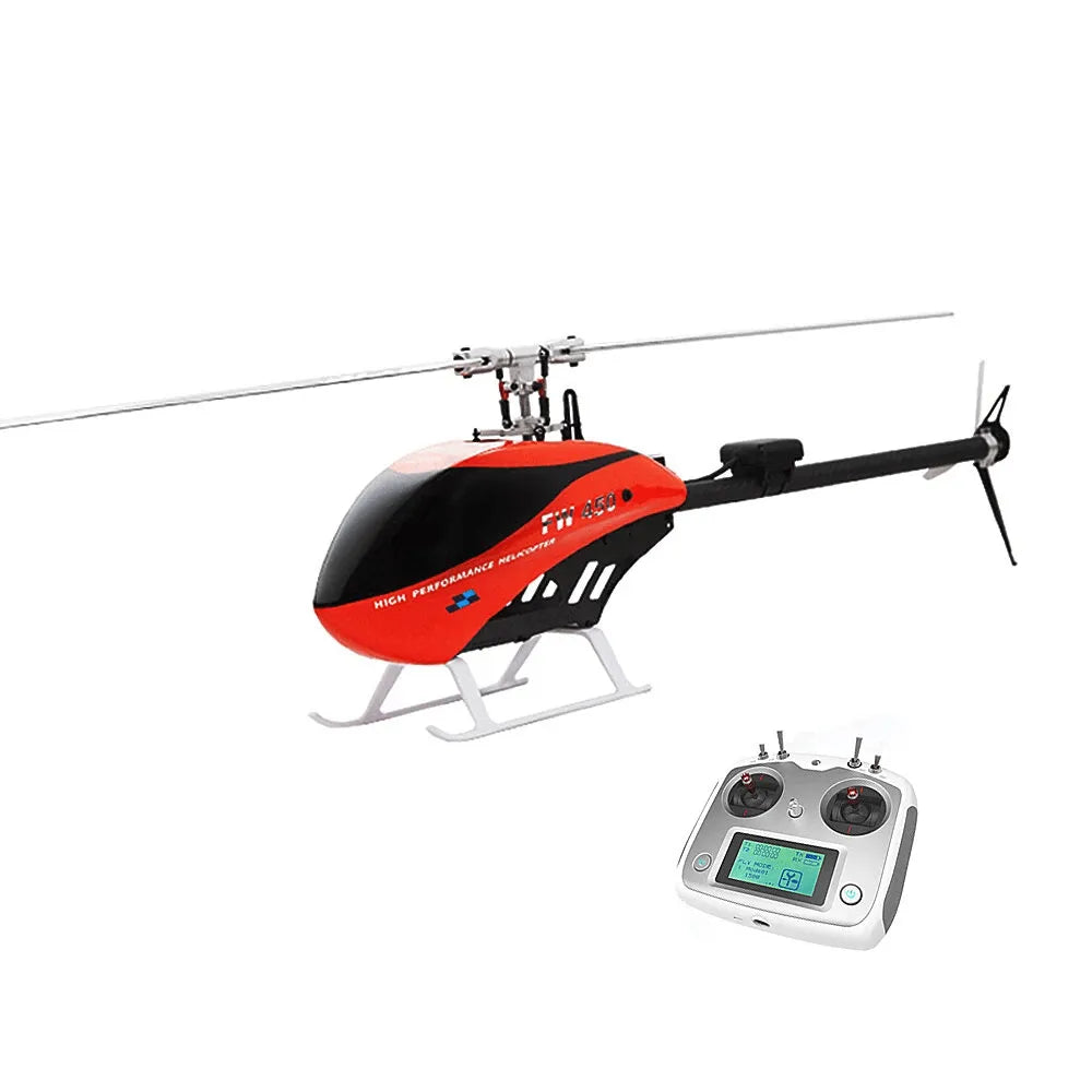 Fly Wing FW450L V2 Version 3D 6CH RC Smart Helicopter FW450L 2.4Ghz Almost RTF Assembled RC Helicopter BNF/RTR version - Makerfire