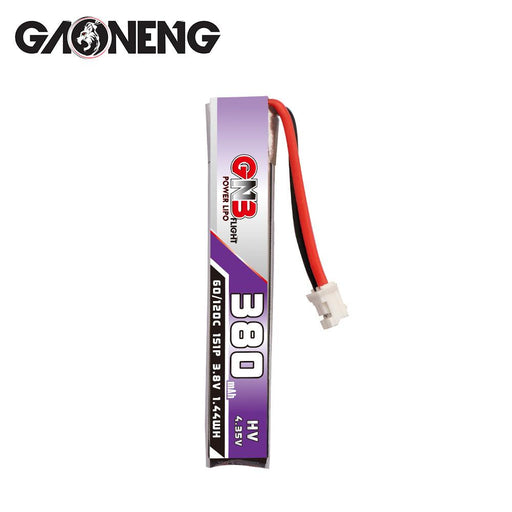 GNB 6pcs 380mAh HV 1S Lipo Battery FPV Battery 60/120C 3.8V with JST-PH 2.0 Powerwhoop Connector for Tiny Whoop Drone Blade Inductrix - Makerfire