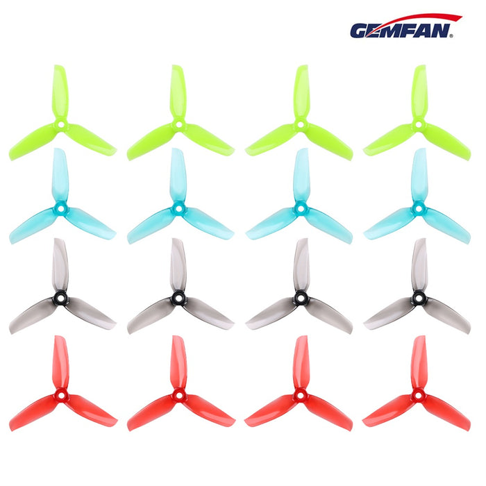 16PCS Gemfan 4032 (Popo) 3-Blade Propellers 3.2 inch Flash Props for FPV Drone Racing Frame