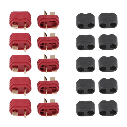 20 Pcs Upgraded T Plug Connectors Deans Style with Protection Cover