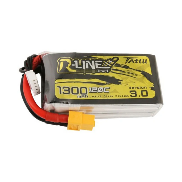TATTU R-LINE Versión 3.0 14.8V 1300mAh 120C 4S Batería Lipo XT60 Enchufe