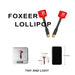 2pcs Foxeer Lollipop FPV Antenna 5.8G 2.3dBi RHCP Super Mini TX RX Antenna RP-SMA Male for RC FPV Drone(Red)