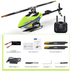 Yuxiang F180 V2 GPS Stabilized Flybarless Direct Drive FPV RC Helicopter One key Return - Makerfire