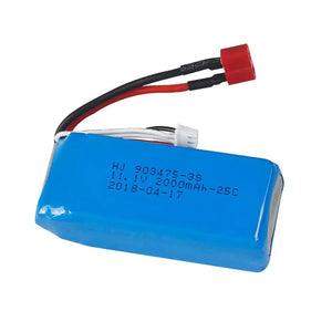 11.1V 2000mAh 25C 3S Battery T Plug for SCY 16103 Pro Car - Makerfire