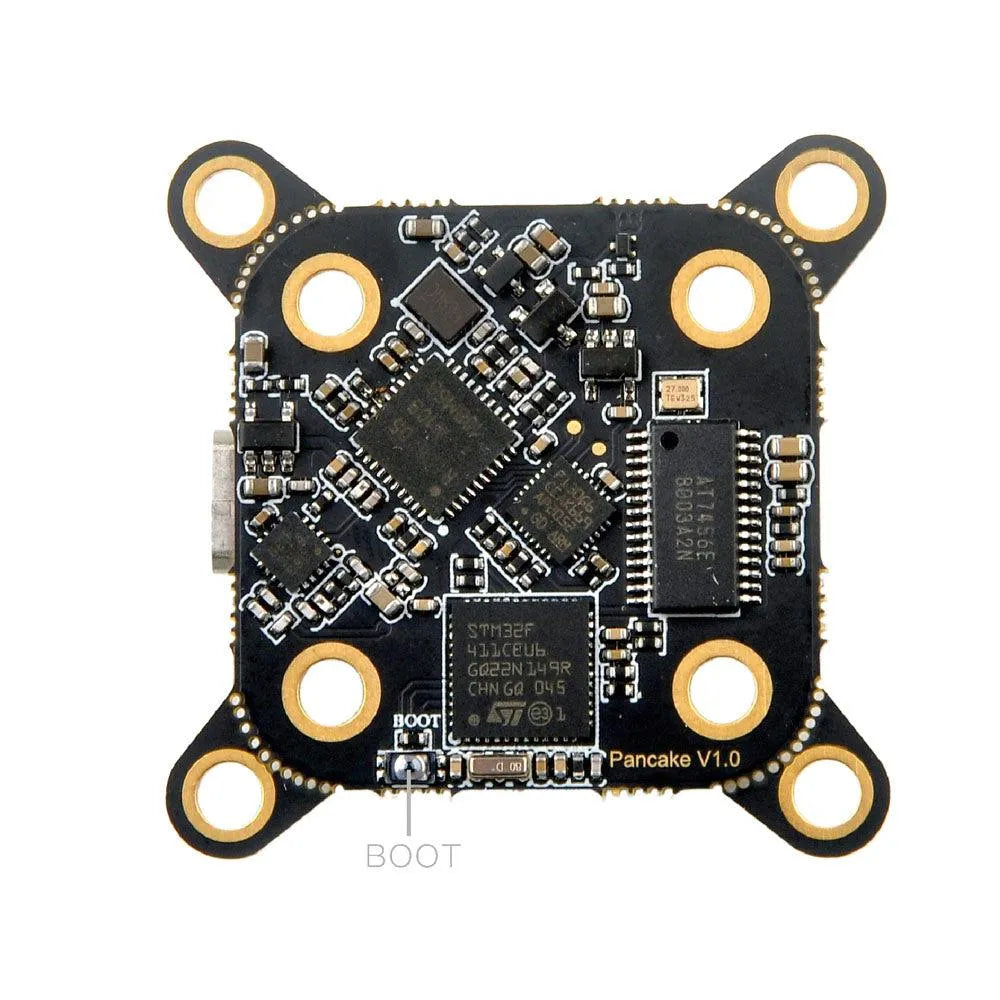 Happymodel Pancake 2-6S AIO F4 Flight Controller Built-in SPI ELRS 2.4G and 400mw Openvtx Compatible with 20×20 and 35.5×35.5 Stack - Makerfire
