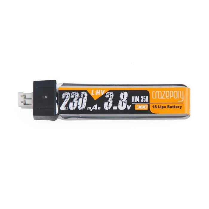 4pcs 230mAh HV 1S Lipo Batería 30C 3.8V JST-PH 2.0 Conector para Tiny Whoop Blade Inductrix