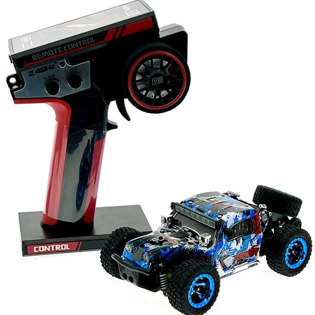 Voiture Télécommandée WLtoys 1/28 4WD Tout-terrain - Vitesse 30 Km/h, Moteur Brushed, Prête à Rouler