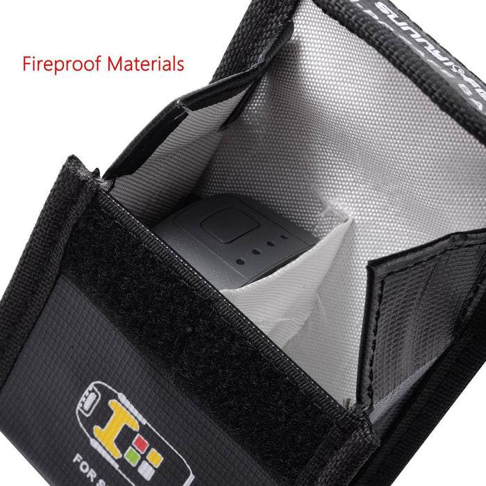 2 個 Lipo バッテリー安全バッグ DJI スパークバッテリー耐火安全ガードバッグ防爆安全バッグ
