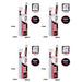 4PCS Gaoneng 300mAh 2S LiPo 50C 7.6V HV 2S LiHv Battery with JST-PH 2.0 Powerwhoop Connector 