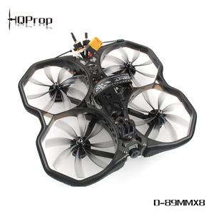 HQProp Duct-89MMX8 for Cinewhoop Grey (4CW+4CCW)-Poly Carbonate(Pack of 8) - Makerfire