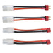 Makerfire 4pcs Tamiya Connector to Deans T Style Plug Cable
