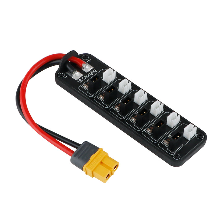 Crazepony 6-Channel 1S LiHv/LiPo Parallel Charging Board with GNB27 and PH2.0 Connector