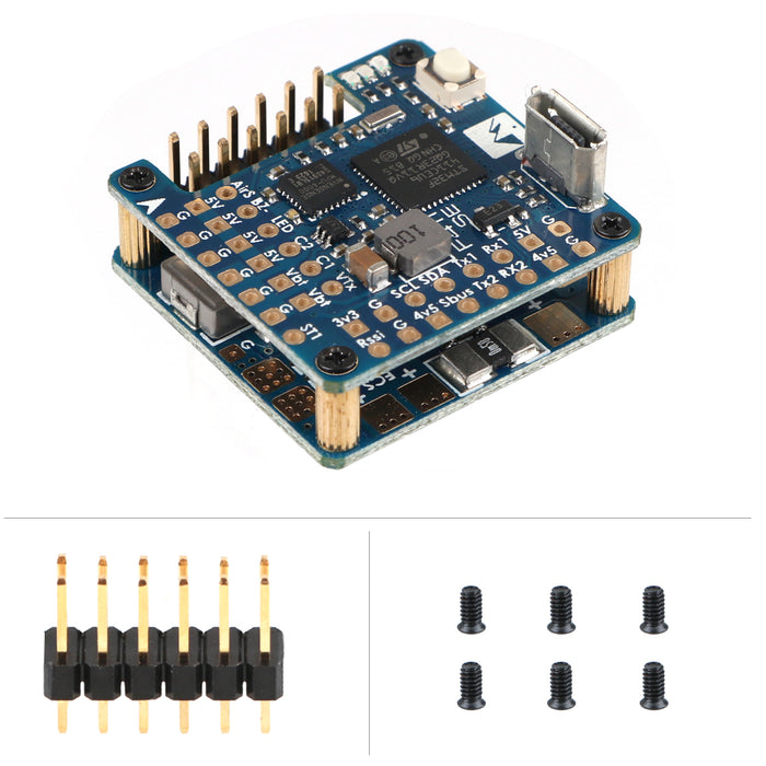 Matek Flight Controller F411-WSE F4 FC Built-in OSD BEC Camera Switcher Mounting 24 x 24mm for FPV Racing Drone