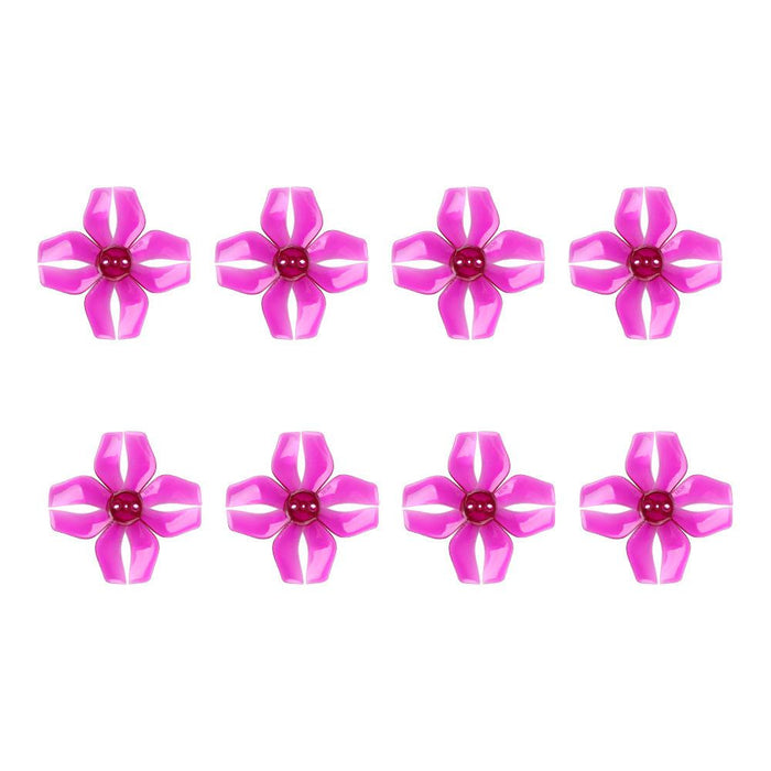 Gemfan 40mm 4-Blade 1636  Props 1.5mm Hole Clear Purple for Armor 85 HD (8 pairs)
