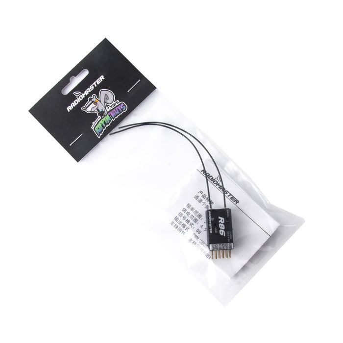 RadioMaster R86 2.4GHz 6CH Over 1KM PWM Nano Receiver Compatible FrSky D8 Support Return RSSI for RC Drone