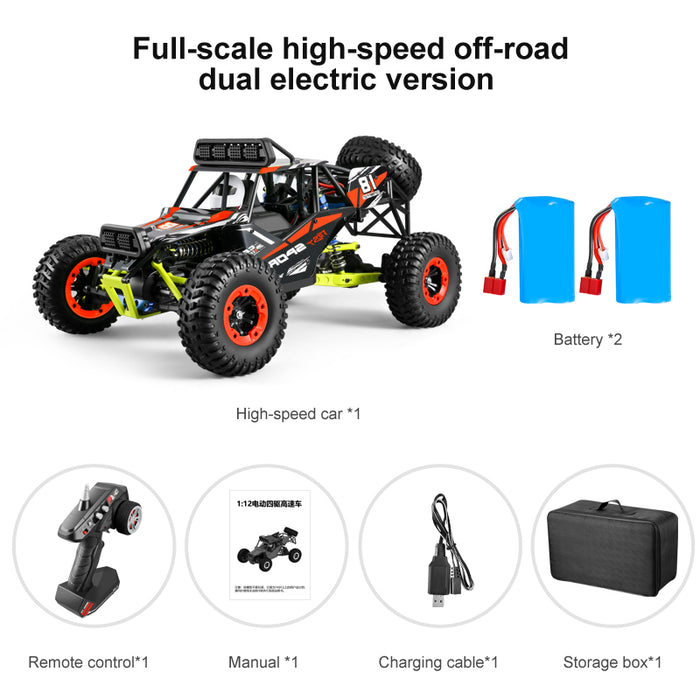 Makerfire Brand 1:12 RTR Crawler Car 2.4 G 50km/H 4WD Monster Truck Off-Road Vehicle