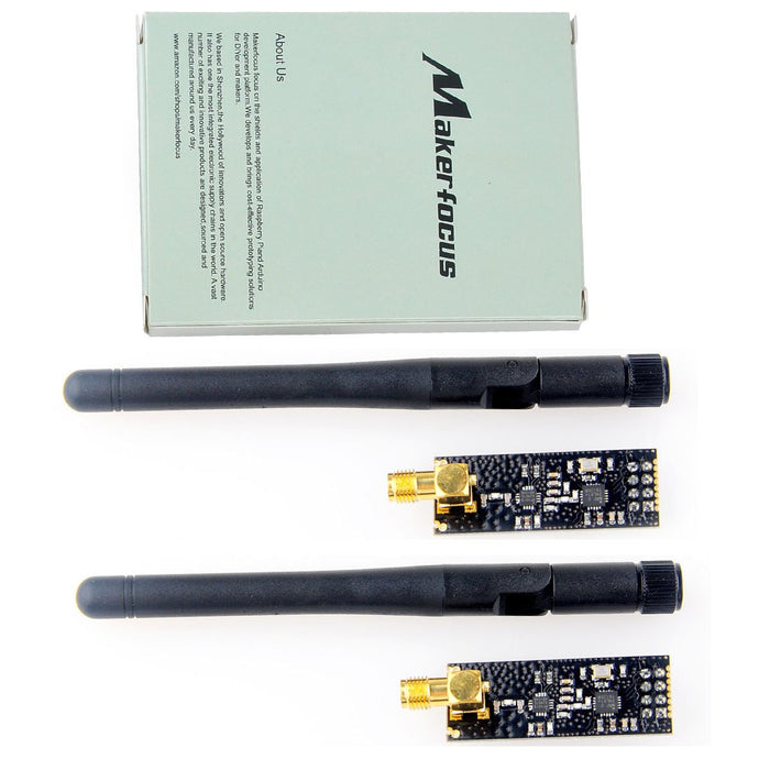 2pcs Módulo Inalámbrico NRF24L01+PA+LNA en Espuma Antiestática Arduino Compatible con Antena