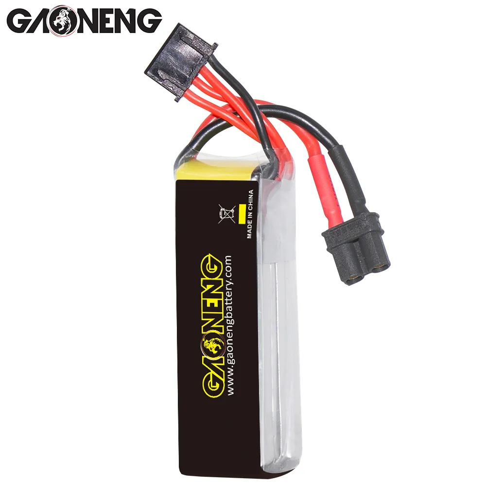 GAONENG GNB LiHV 3S 11.4V 380mAh 90C XT30 LiPo Battery (Pack of 2) - Makerfire