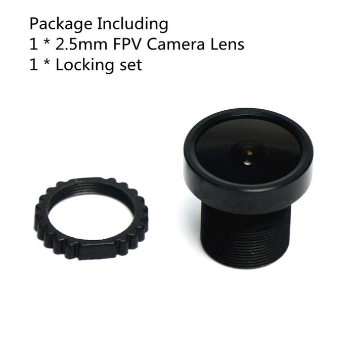 FPV CCD Camera Lens 2.5mm Wide Angle 120 Degrees Low Distortion without Infrared Filter