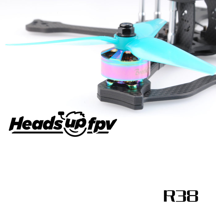 HQProp HEADSUP FPV R38&nbsp; 5.1x3.8x3&nbsp;Racing Propeller(Pack of 8)