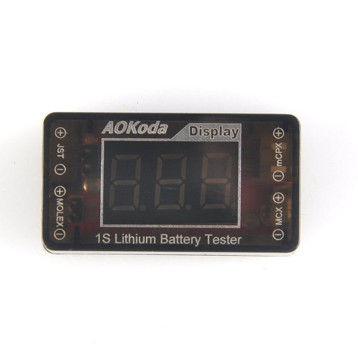 1S LiPo Aokoda Battery Voltage Checker AOK-041 Battery Tester - Makerfire
