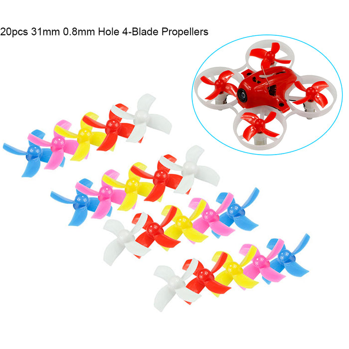 20pcs 31mm Propellers Prop CW CCW Sets for FPV Racer Blade Inductrix FPV Drone Racing Quadcopter