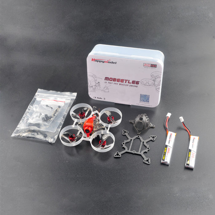 Happymodel Mobeetle6 65mm Whoop and Toothpick 2-IN-1 FPV Racer Drone W/DiamondF4 Flight Controller and 0702 KV23000 Motors