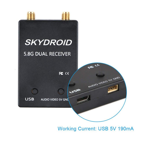SKYDROID FPV Receiver 5.8G 150CH OTG FPV Receiver Double Antenna  for Smart Android Phone PC Monitor