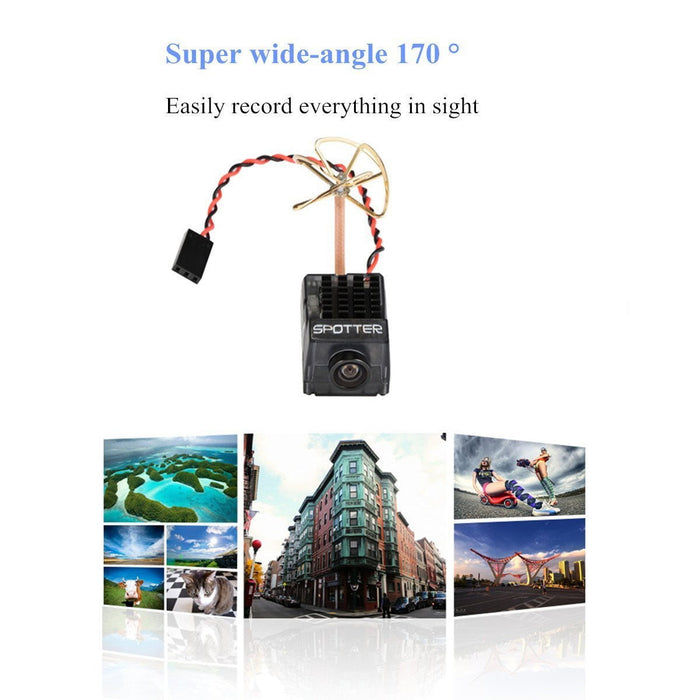 Spotter V2 2S-4S マイクロ FPV AIO カメラ 5.8G OSD 統合 40ch 20MW~200MW